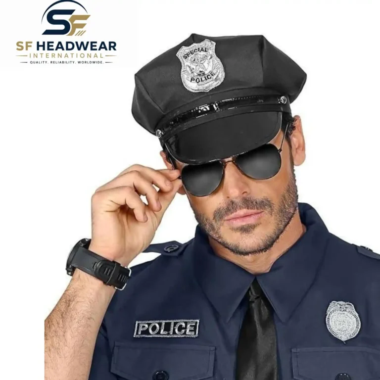 Custom police officer dress cap