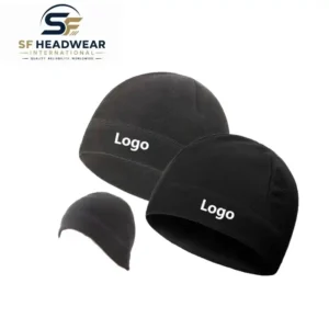 Custom winter fleece skull caps for bulk orders
