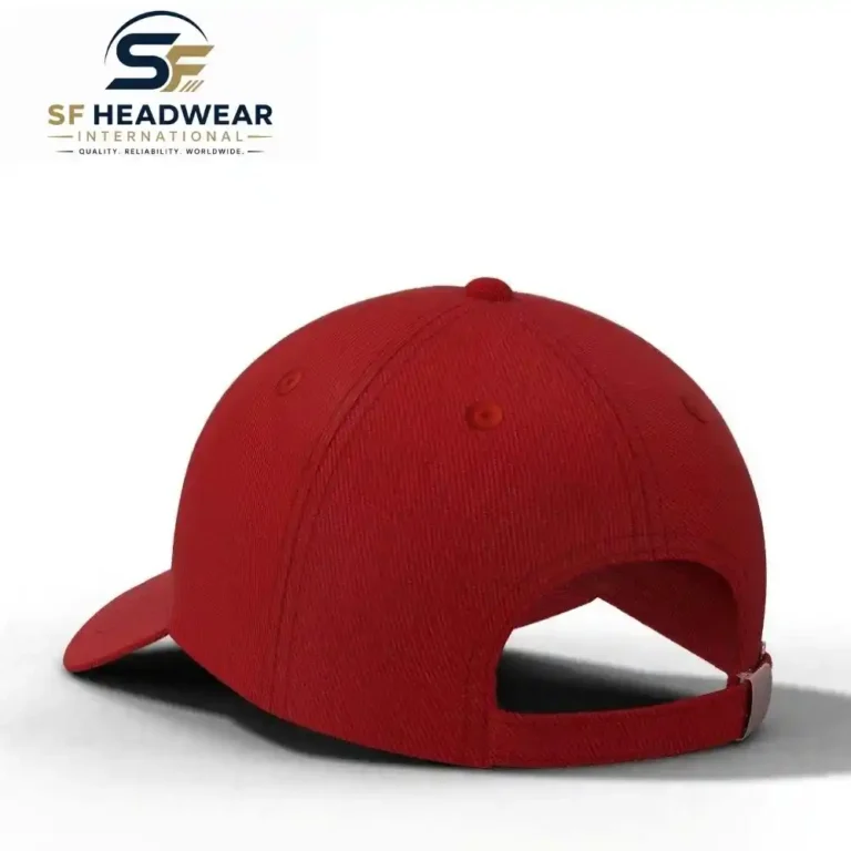 Baseball cap with custom embroidered logo