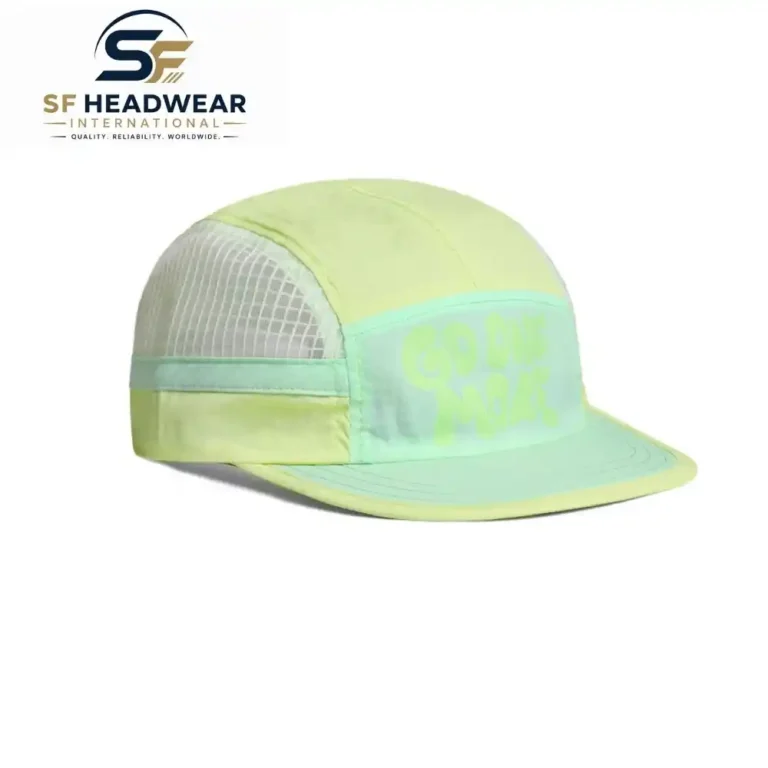 Custom mesh camper cap with printed logo