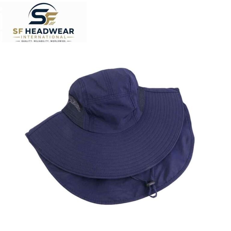 Outdoor sun protection cap with neck flap