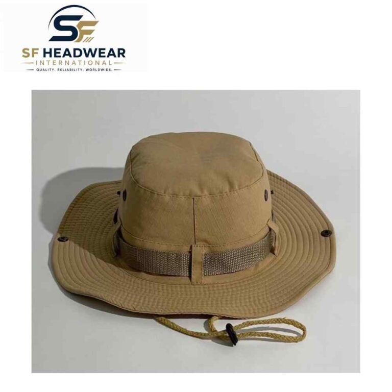 Tactical boonie hat with camouflage pattern